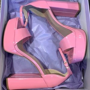 Madden Girl Omega pink platforms